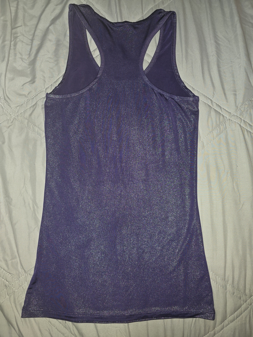 Heart & Hips Metallic Purple Racerback Tank - Picture 3 of 4